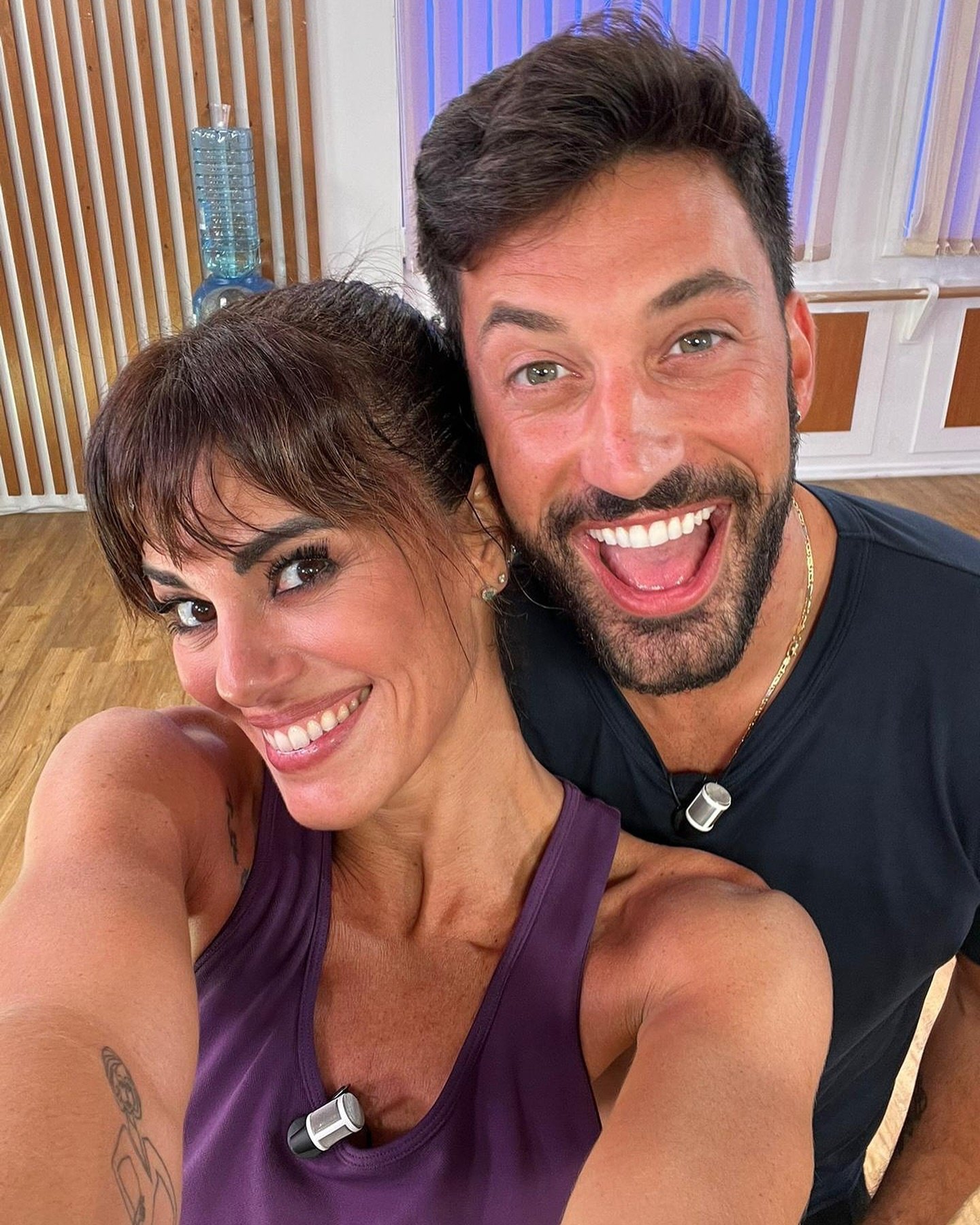 Giovanni Pernice and Bianca Guaccero in training for Ballando con le Stelle