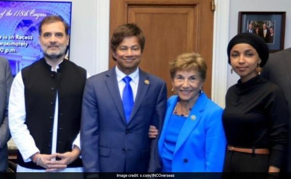 BJP Attacks Rahul Gandhi For Meeting 'Anti-India' US Lawmaker Ilhan Omar