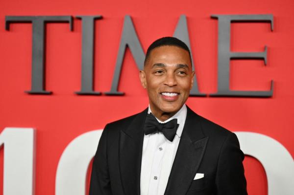 US television journalist Don Lemon in a tuxedo, smiling at the TIME100 Next Gala in New York City, April 25, 2024